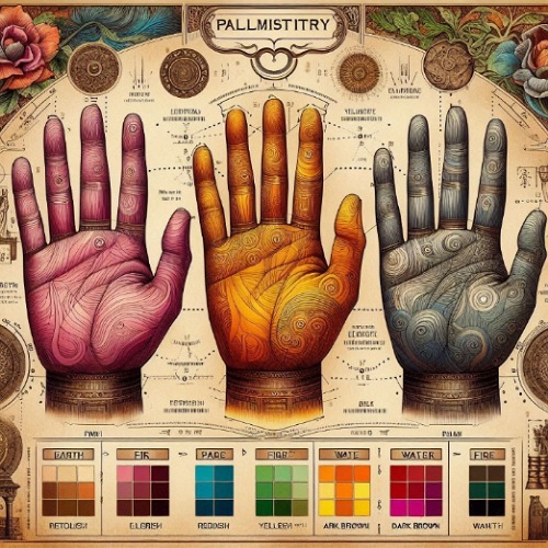 Palm morphology types and meaning of hand colors in palmistry
